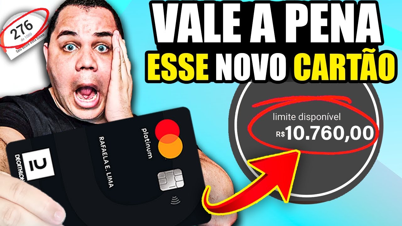 NOVO CART&Atilde;O ITAUCARD DECATHLON PLATINUM APROVANDO COM BOM LIMITE SERVE PARA QUEM TEM SCORE BAIXO