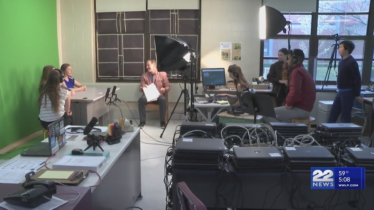 JFK Middle School students produce, broadcast their own newscast