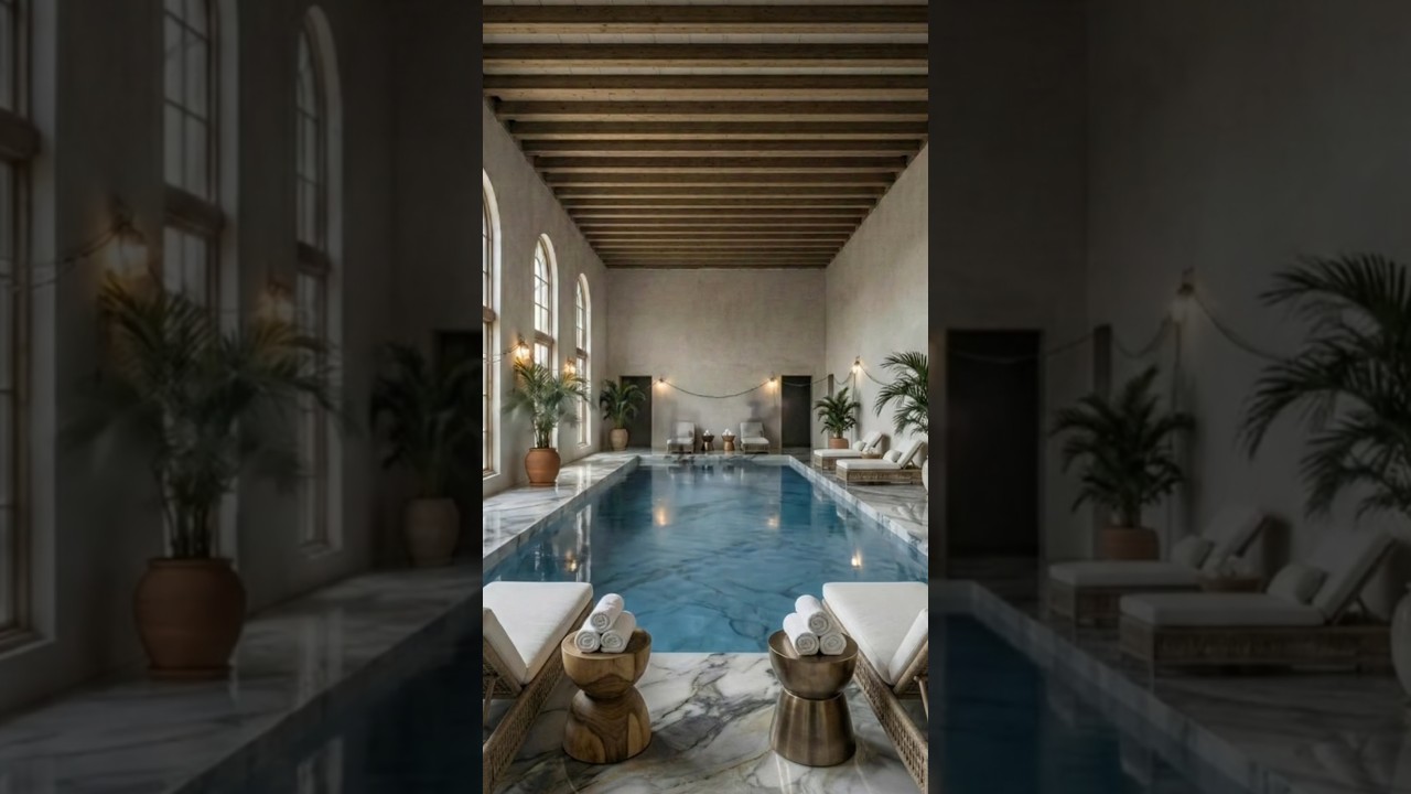This Luxury Indoor Pool Transformation Is INSANE #usa #bestluxury #america #americanpool #luxurypool