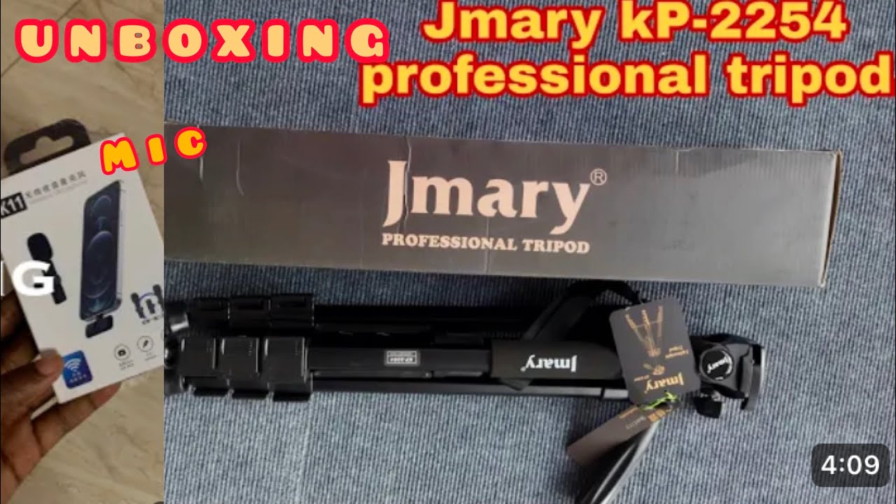 Unboxing Jmary kp-2254 professional tripod| microphone|Testing| 1st Impression