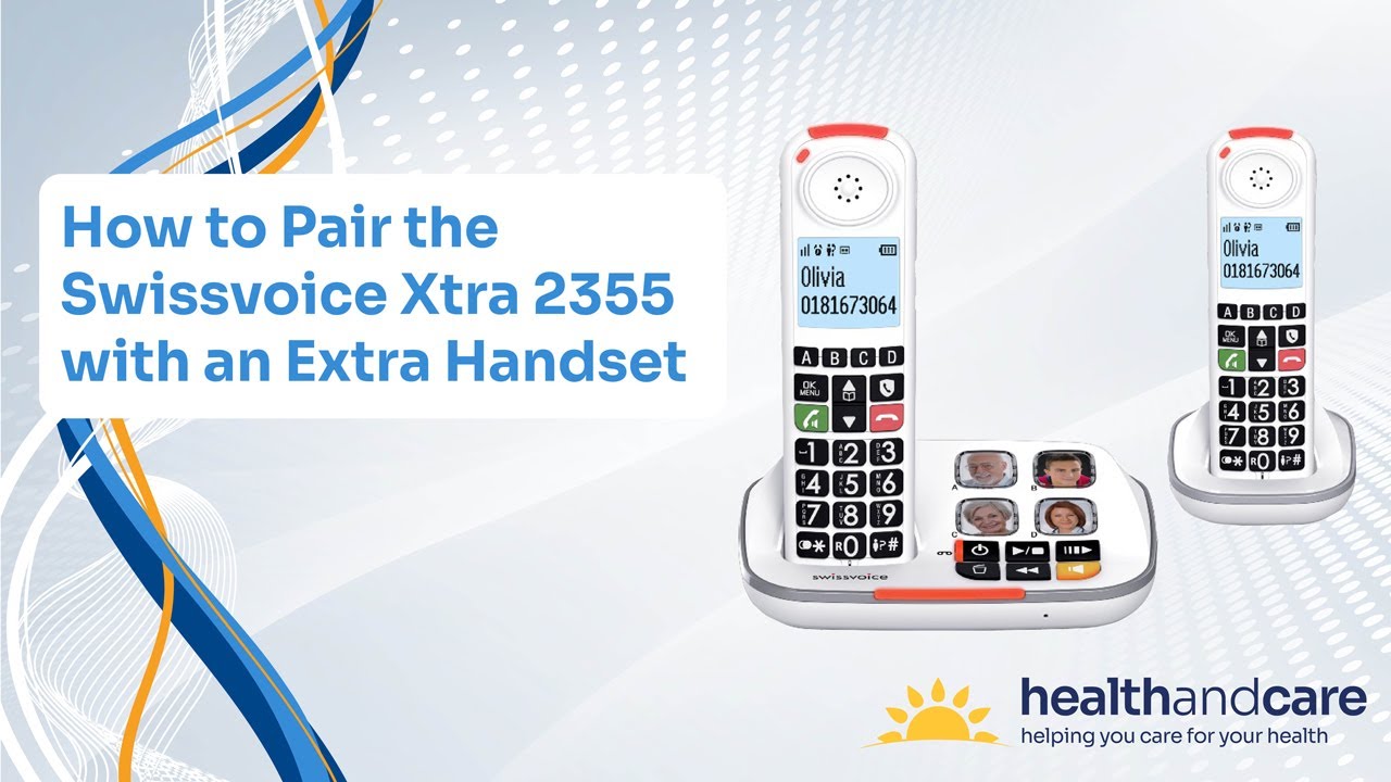 Pairing the Swissvoice Xtra 2355 Amplified Phone with Additional Handsets