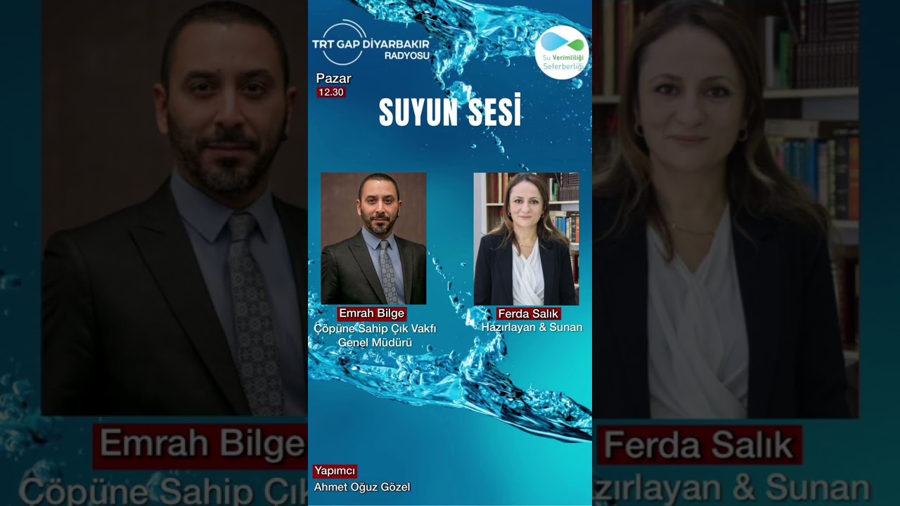 Çöp Meselesi Sandığınız Gibi Değil! Emrah Bilge(Çöpüne Sahip Çık Vakfı)TRT GAP  Suyun Sesi'nde