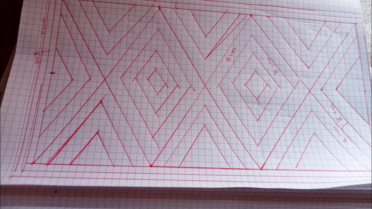 رسمة البساط جديدة 🥰تسهل الخياطة 😊 للمبتدئات 🌝🌝