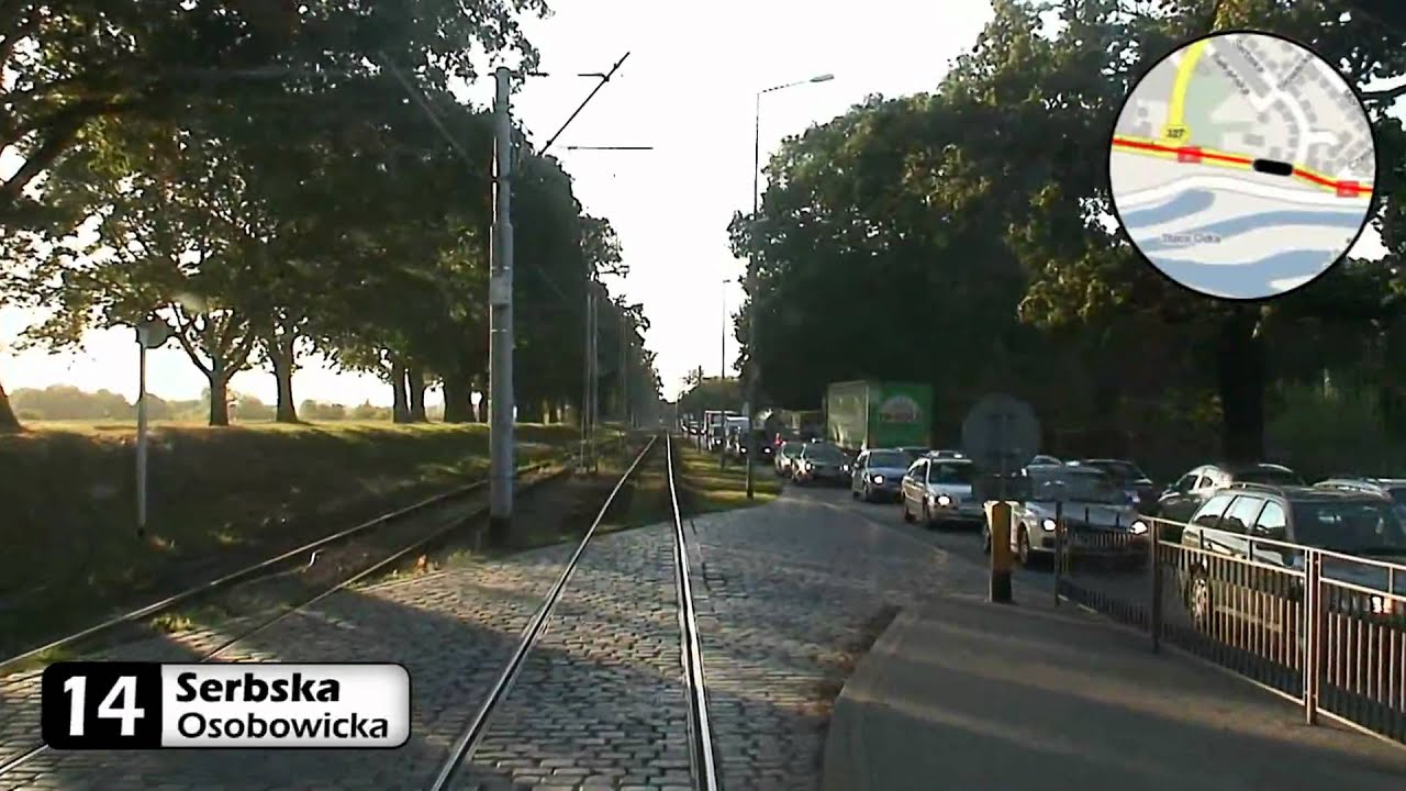 Tramwajem po Wrocławiu HD - Linia 14 - cz. IV (CM. GRAB. - OSOBOWICE)