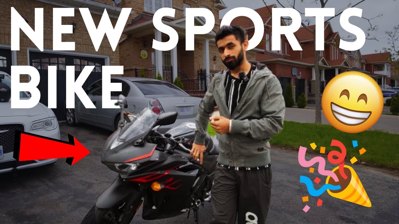 FIRST RIDE ON MY NEW SPORTS BIKE || Indian moto vlogger in Canada