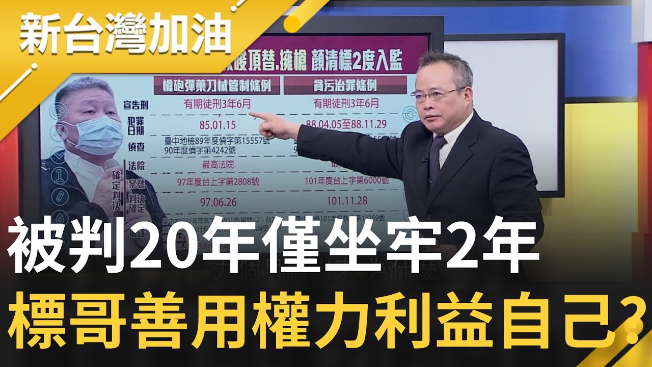 顏清標被判20年僅坐牢2年 善用省議會權力利益自己？律師揭顏家過往案件驚見顏寬恒...│廖筱君主持│【新台灣加油 精彩】20211117│三立新聞台