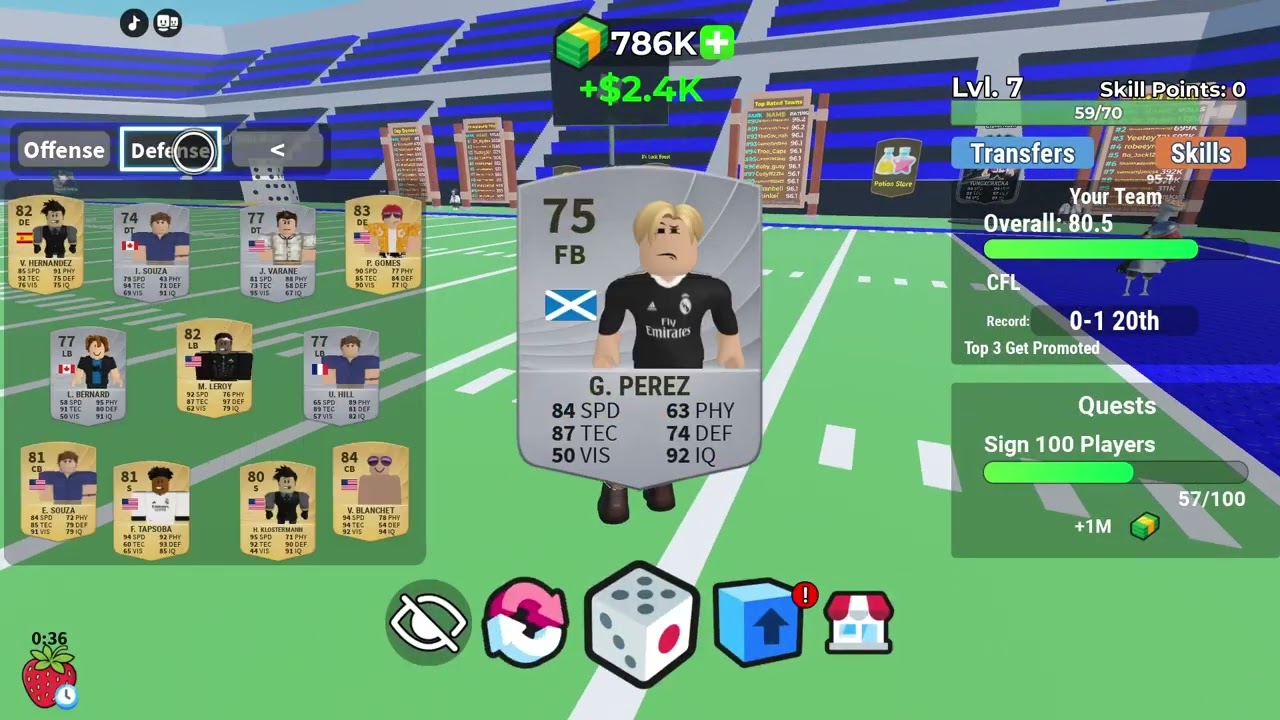 Playing random Roblox games part 9 - own an American football team