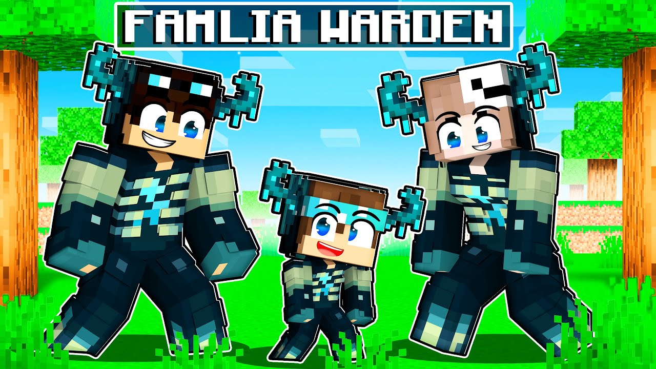 ALEX MONTE tem uma FAMÍLIA WARDEN no Minecraft!