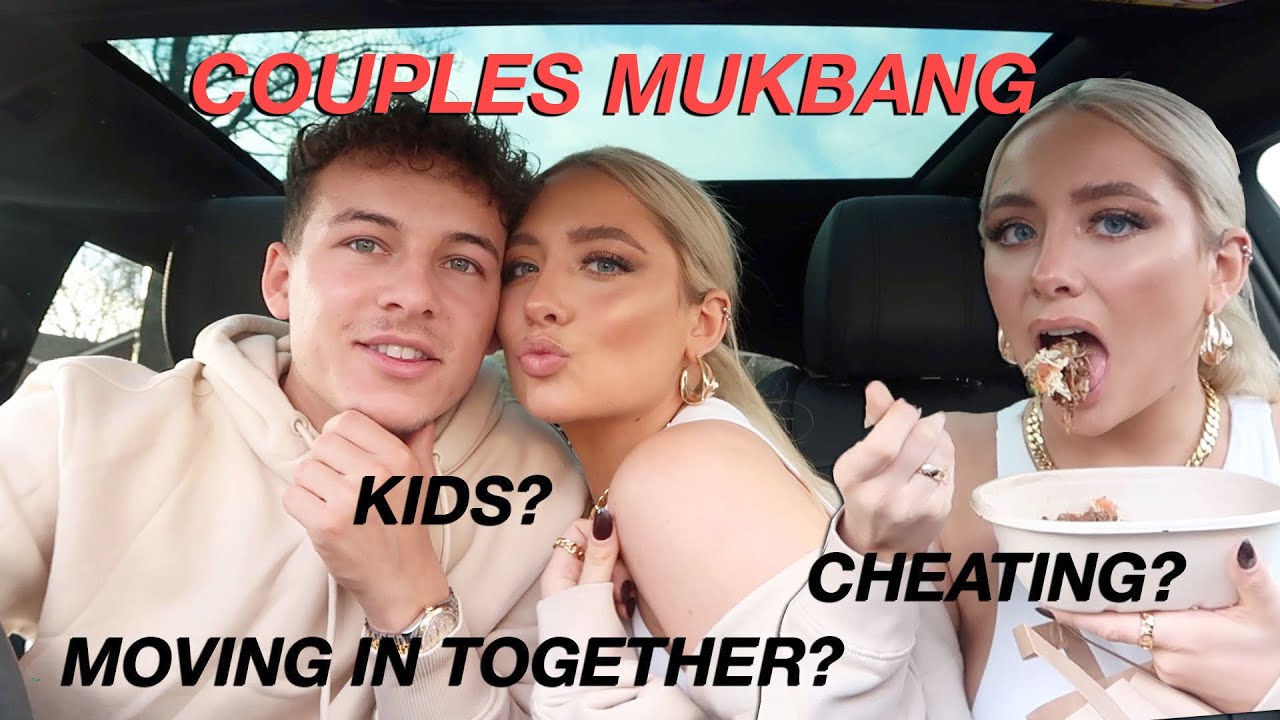 Moving in together?! MUKBANG WITH MY BOYFRIEND!! | Saffron Barker