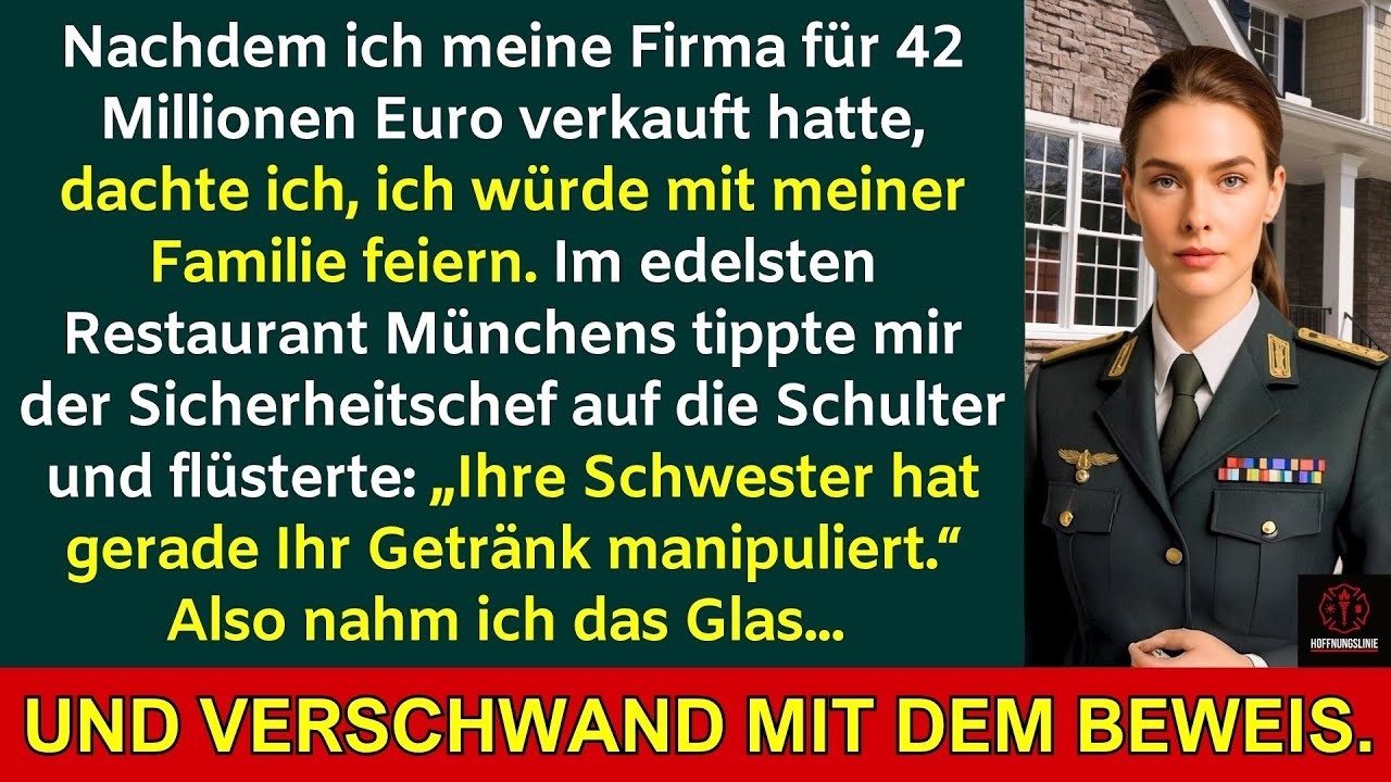 Als meine Schwester ging, sagte der Sicherheitschef: „Ich sah, wie sie etwas in dein Getränk goss“