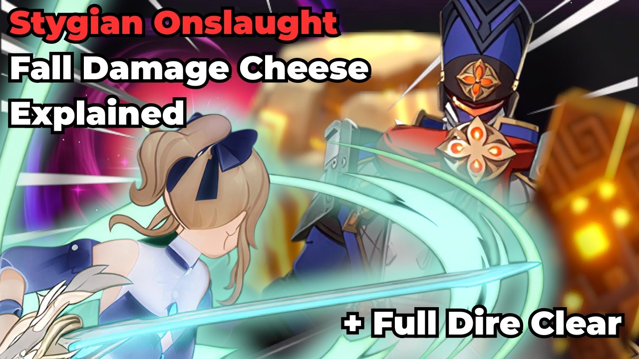 Shock Trooper Fall Damage Cheese EXPLAINED plus Full Dire Clear Luna 4 Stygian Onslaught