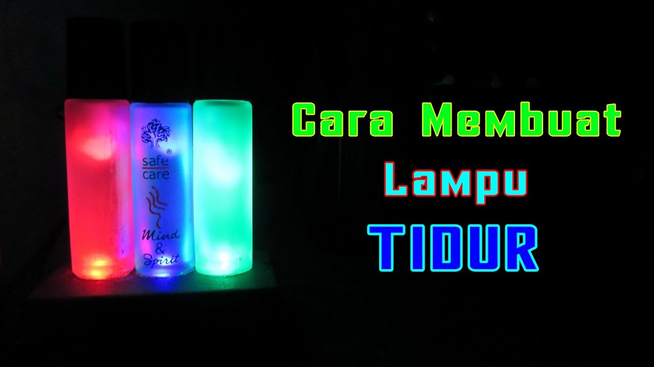Cara Membuat Lampu Hias Dari Botol Minyak Angin