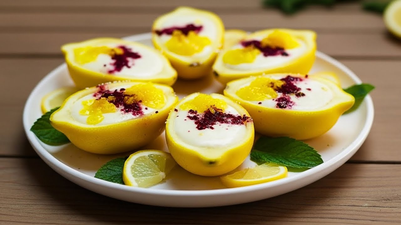 Dieses Zitronen-Dessert ist OHNE Backen in Minuten fertig… und sieht mega edel aus! 🍋✨