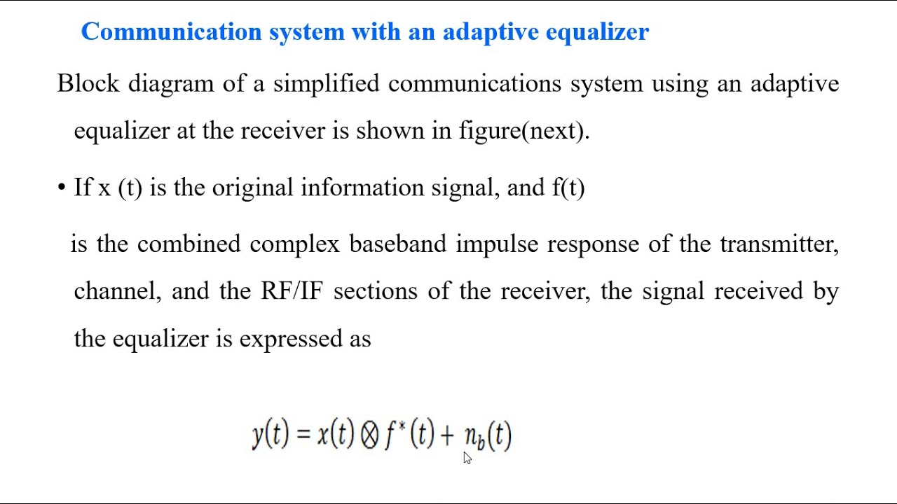 WC Lecture 14- Adaptive Equalizer