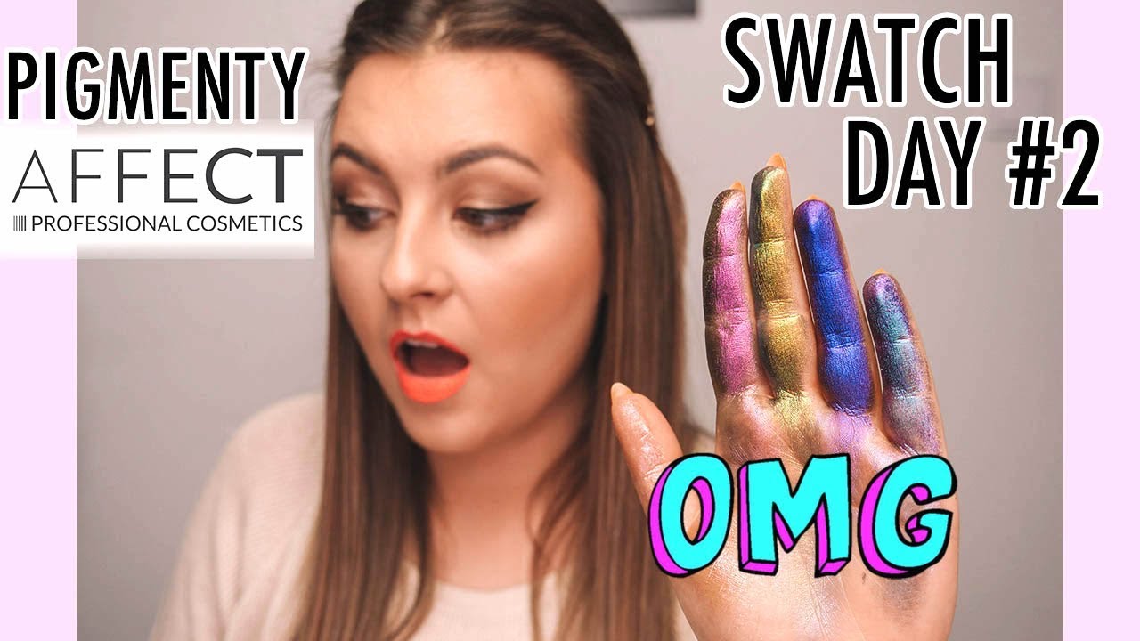 SWATCH DAY - NOWE PIGMENTY AFFECT! KAMELEONY JAKICH NIE BYŁO! | LAMAKEUPEBELLA