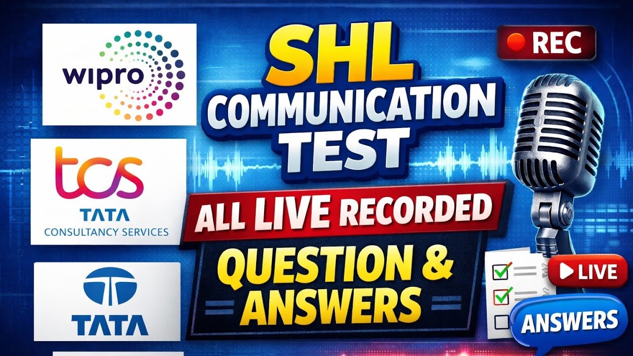 SHL Communication Assessment | SVAR Assessment | Step plus Assessment 