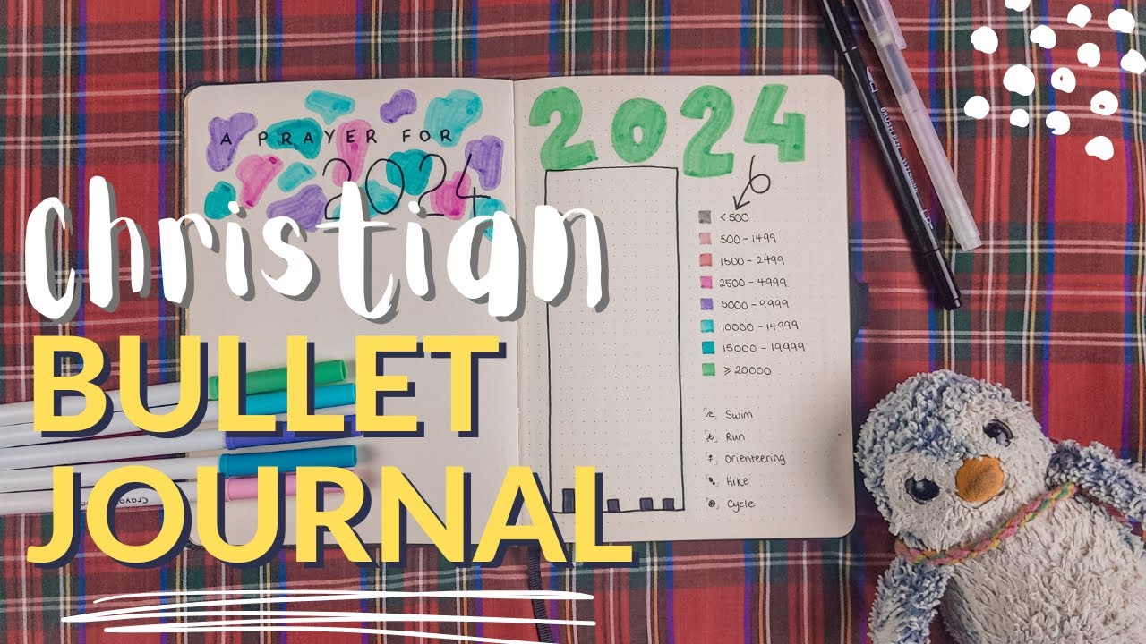 2024 Bullet Journal Set-Up - Reading Journal, Christian Bullet Journal Spreads & Goal Tracking