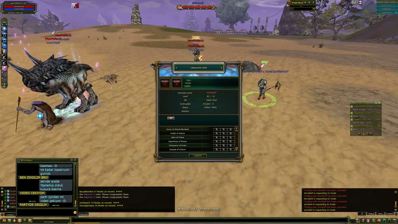 Knight Online Koxper - Oreads 3 Paramun Slotu