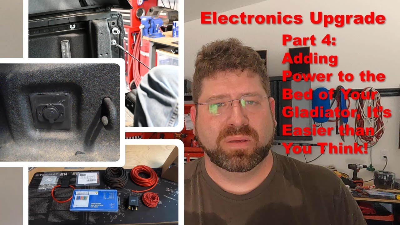 Getting 12 Volt Power to the Bed of the Gladiator. In the middle of the summer!