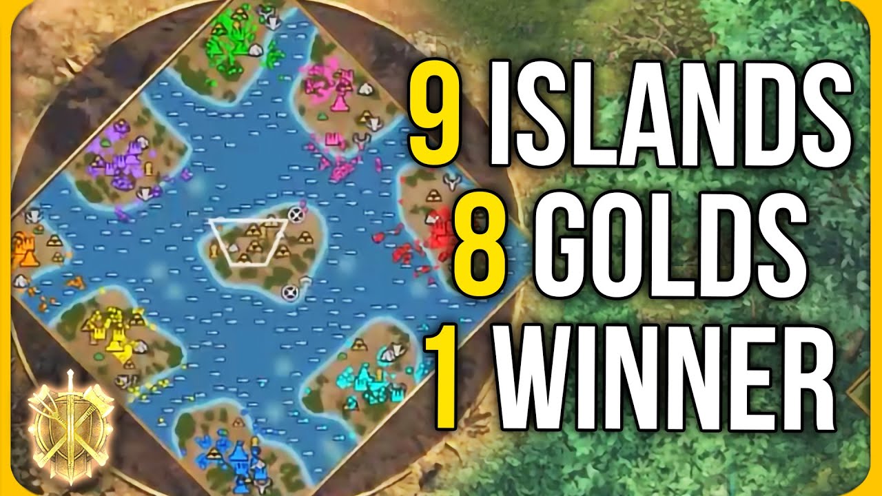 8 Golds FFA on Archipelago in AOE4 - Season 2 Round 8