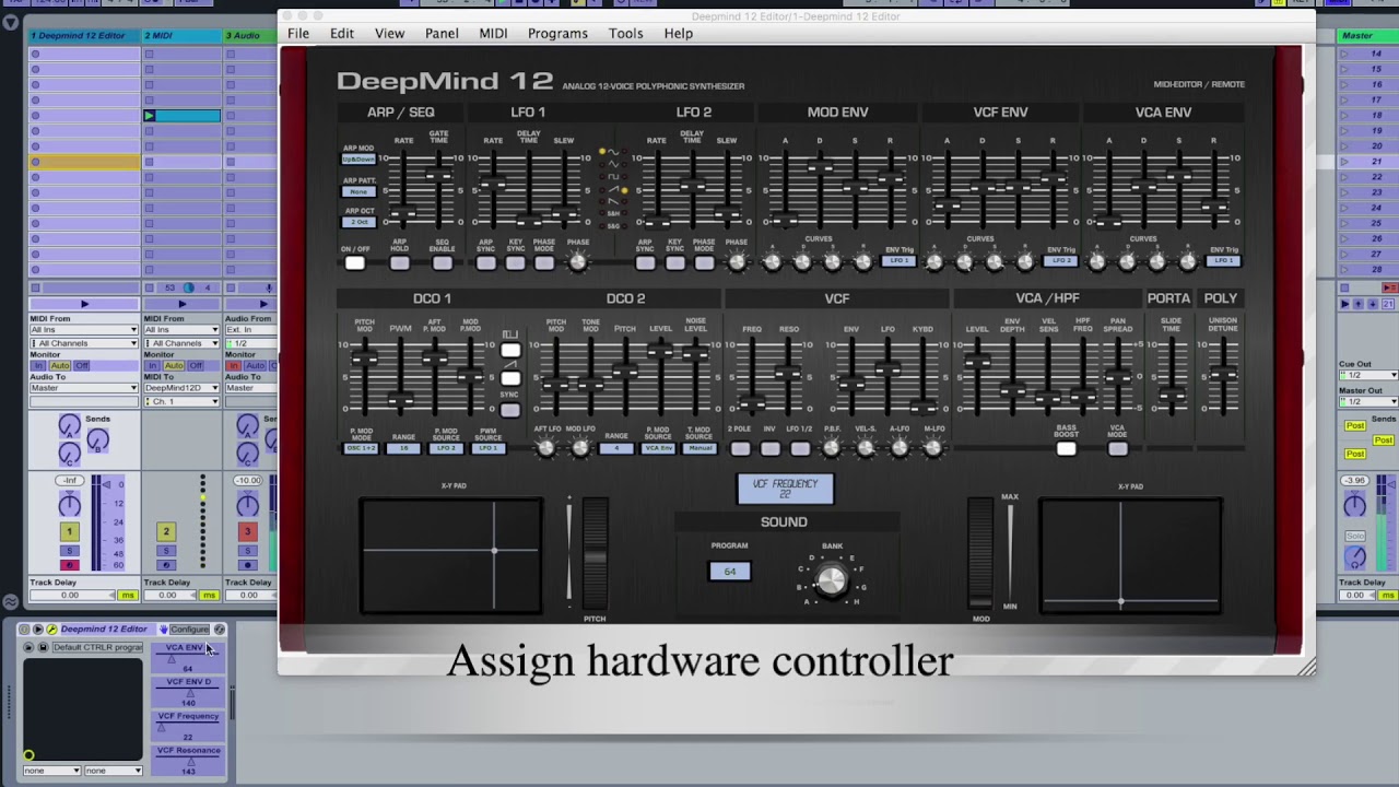 DeepMind 12 Editor Controller - VST Standalone AU
