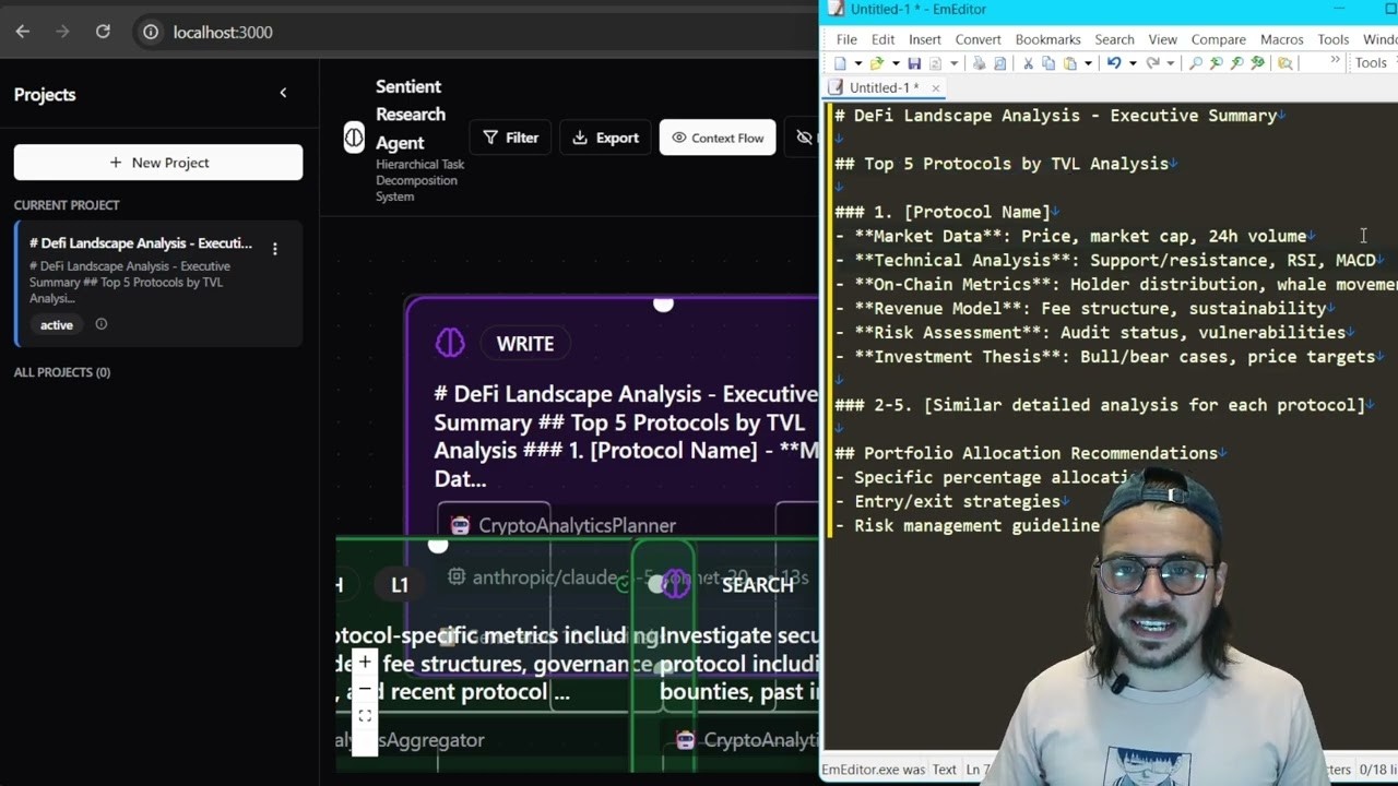 ROMA from Sentient AGI: Open Source Crypto AI Agent (Setup & Review)