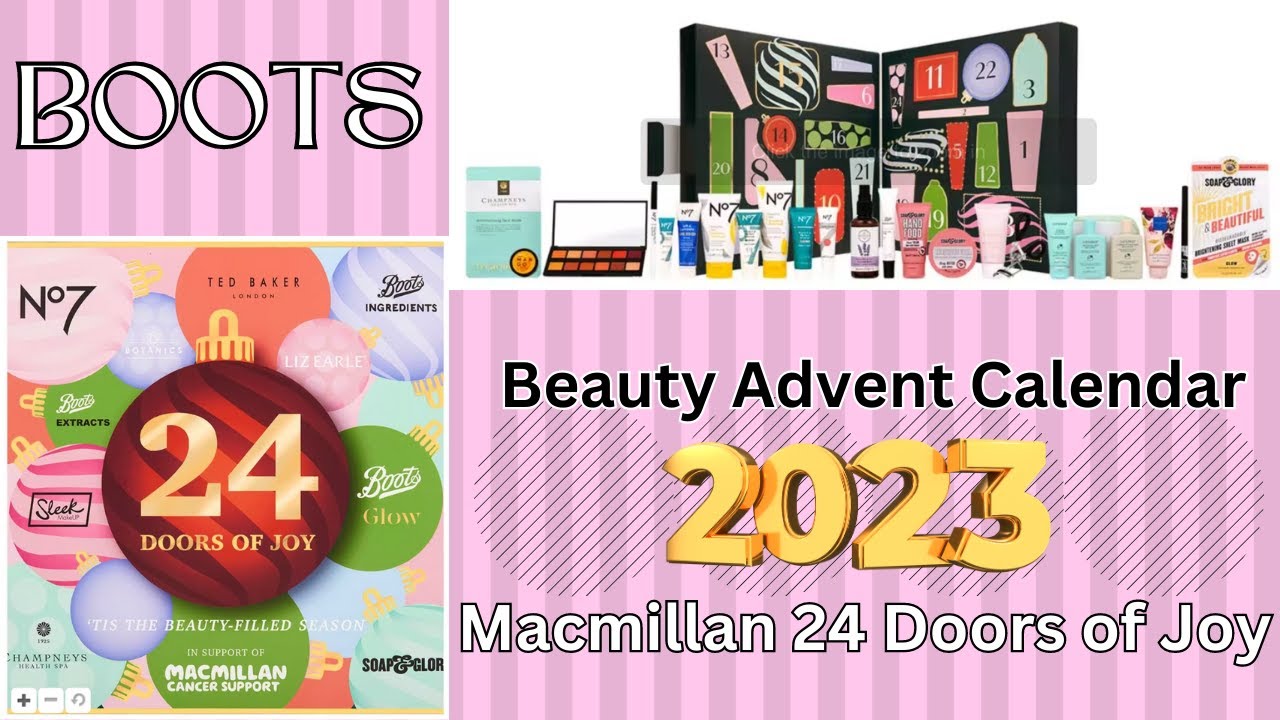 Boots Beauty Advent Calendar 2023 | Macmillan 24 Doors of Joy