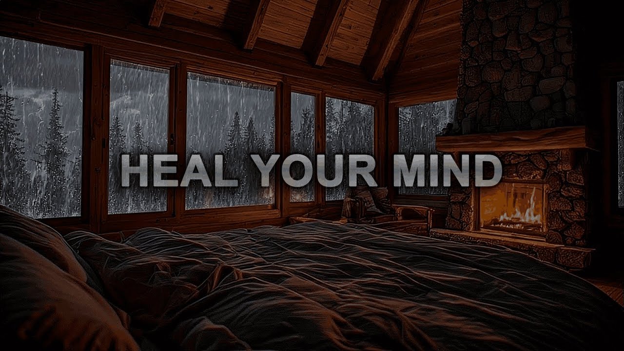 Rain & Piano: Rain Music Relaxing Music for Stress Relief in a Cozy Cabin 🌧️
