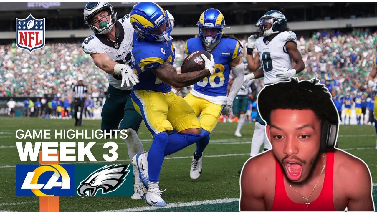 Namizzy Reacts to Los Angeles Rams vs Philadelphia Eagles Game Highlights | 2025 NFL Season Week 3