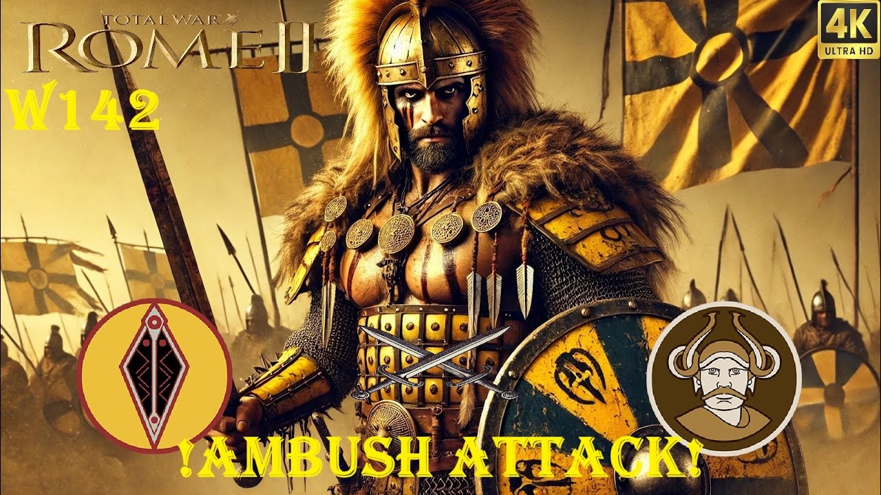 AMBUSH!🔥Win142 💪This is Total War LEGENDARY Lusitani Ep22 🤩 Rome2 Total War Series⚔