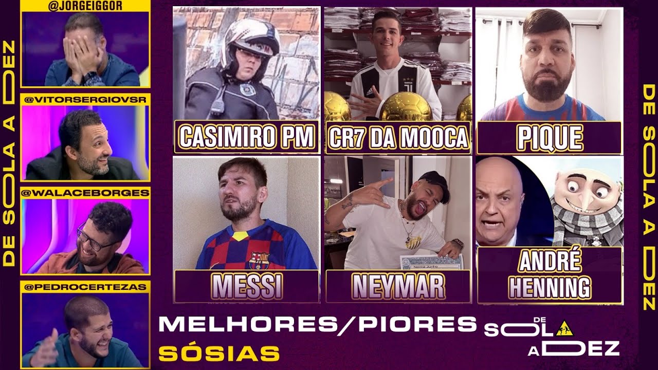 QUEM É O MELHOR E QUEM É O 'PIOR' SÓSIA DE TODOS? REAGIMOS E CRAVAMOS! | DE SOLA A DEZ