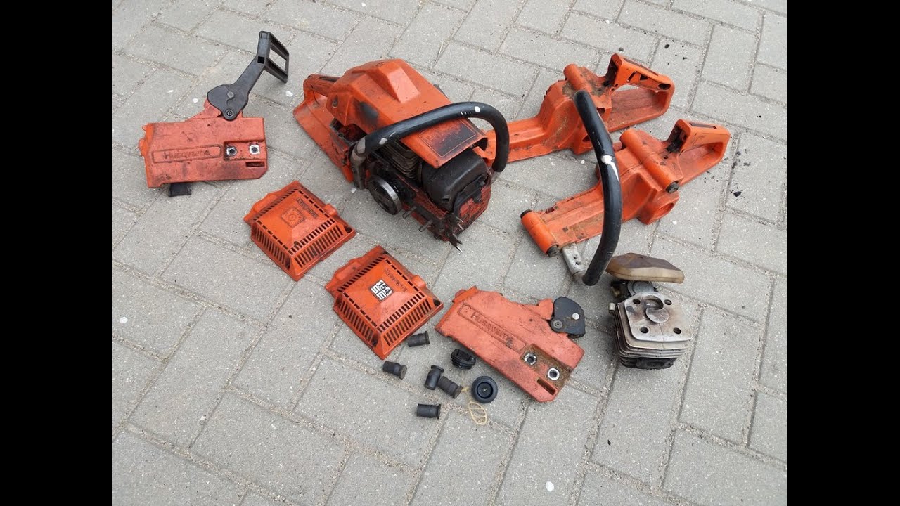 Disassembly of Husqvarna 254 chainsaw for spare parts Бензопила Хускварна 254 на запчасти