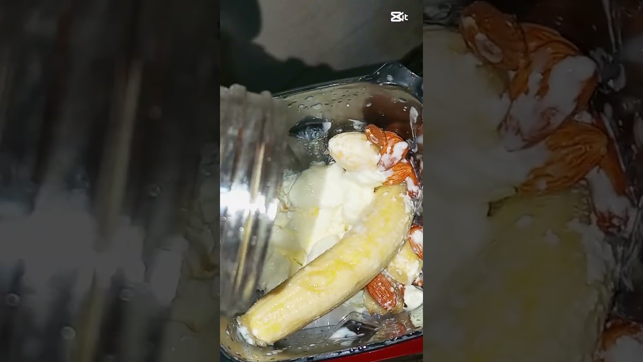 Tropical Bliss Smoothie. Pineapple, Banana & Almond Nuts  