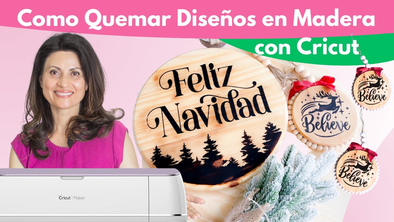 Como Hacer Grabado en Madera sin Maquina Laser | Como Quemar Diseños en Madera con Cricut