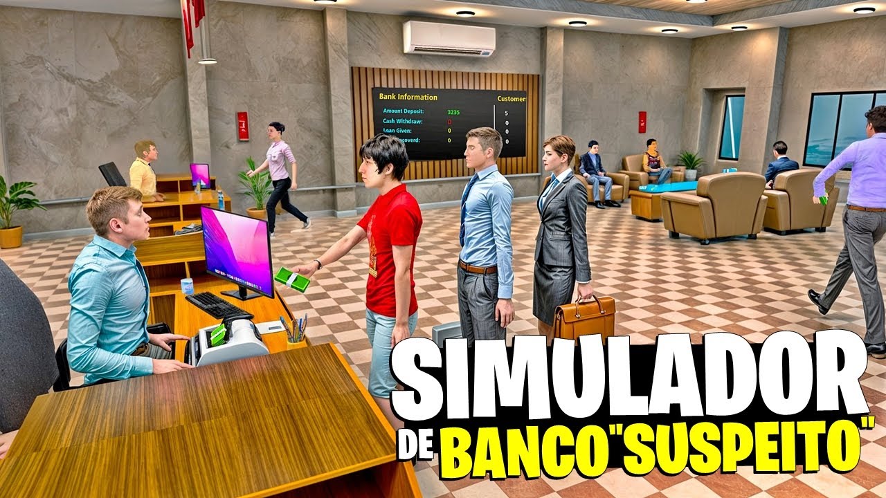 🔴AO VIVO🔴 SIMULADOR de BANQUEIRO MAFIOSO!! - Jogando BANKER SIMULATOR + PUBG ás 21h