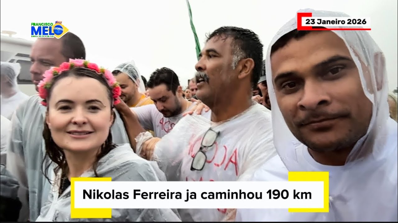 Nikolas já caminhou 190 km olha o que aconteceu 