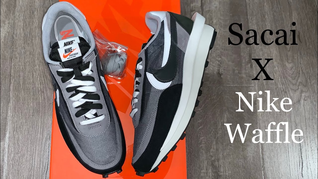 Sacai x Nike LDV Waffle Black White Grey Review!