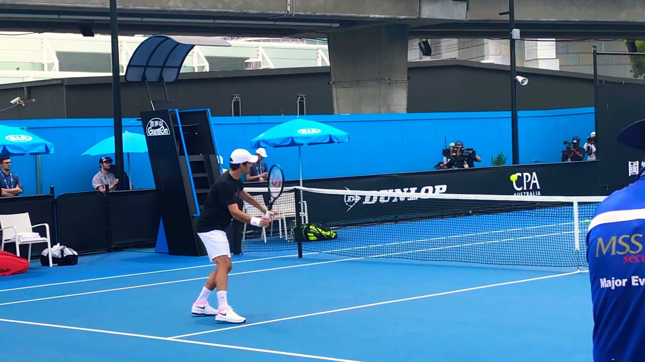Roger Federer Volley practice