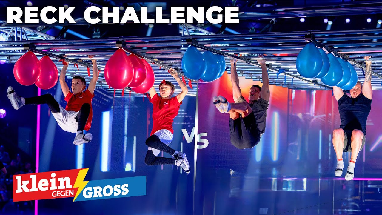 Lukas Dauser & Fabian Hambüchen vs. Freunde: Reck-Ballon-Duell | Klein gegen Groß