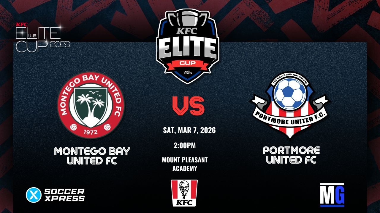 LIVE: Montego Bay Utd vs Portmore Utd | KFC U18 Elite Cup Competition Match Day 5