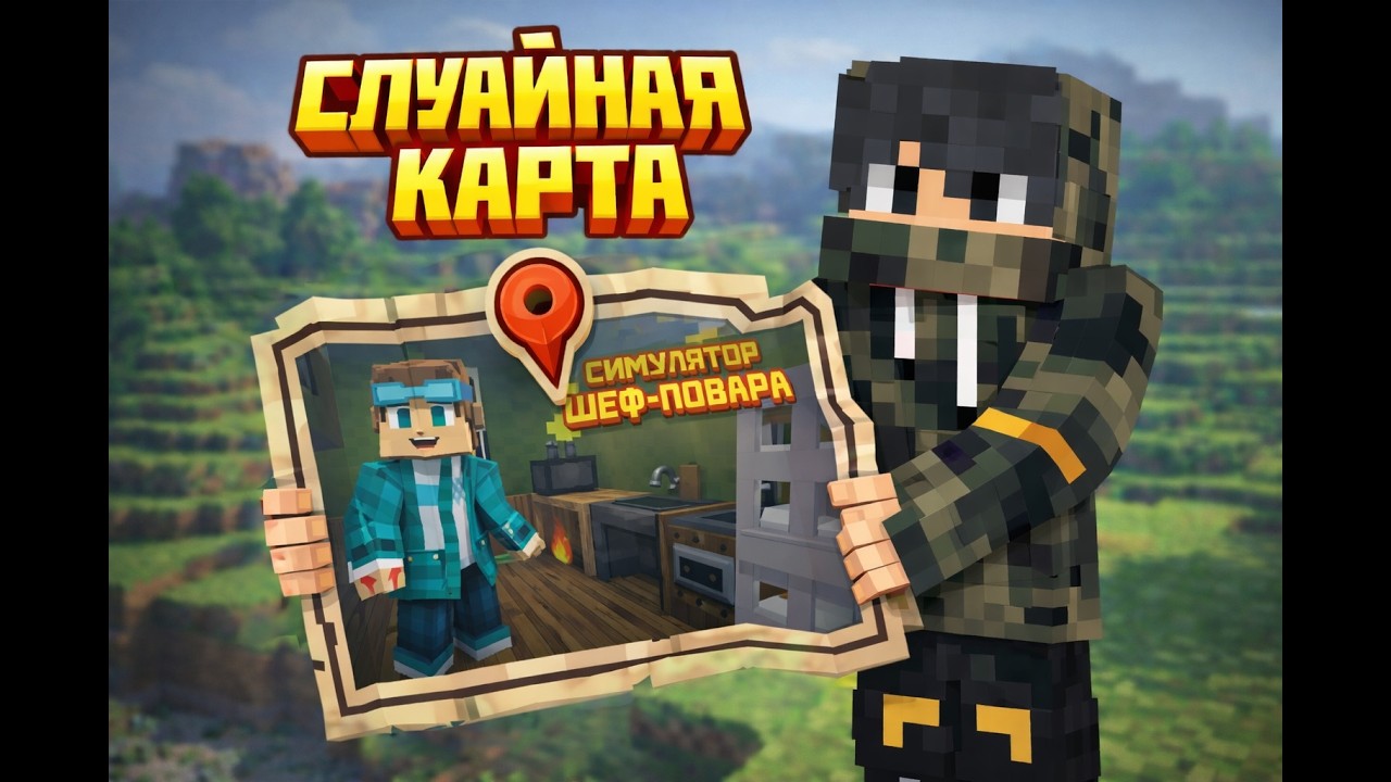 СЛУЧАЙНАЯ КАРТА в Minecraft | Что мне выпадет? #minecraft #случайнаякарта #игры #minecraftvideo