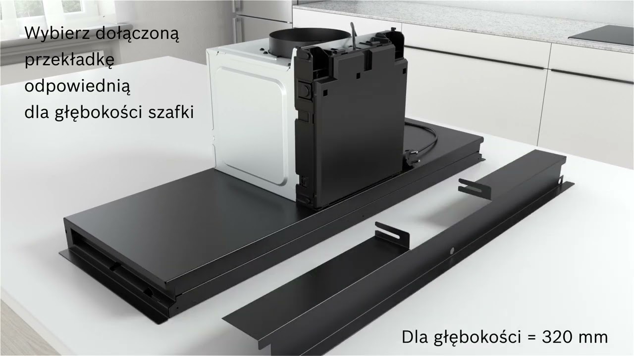 Okap podszafkowy | Montaż okapu podszafkowego