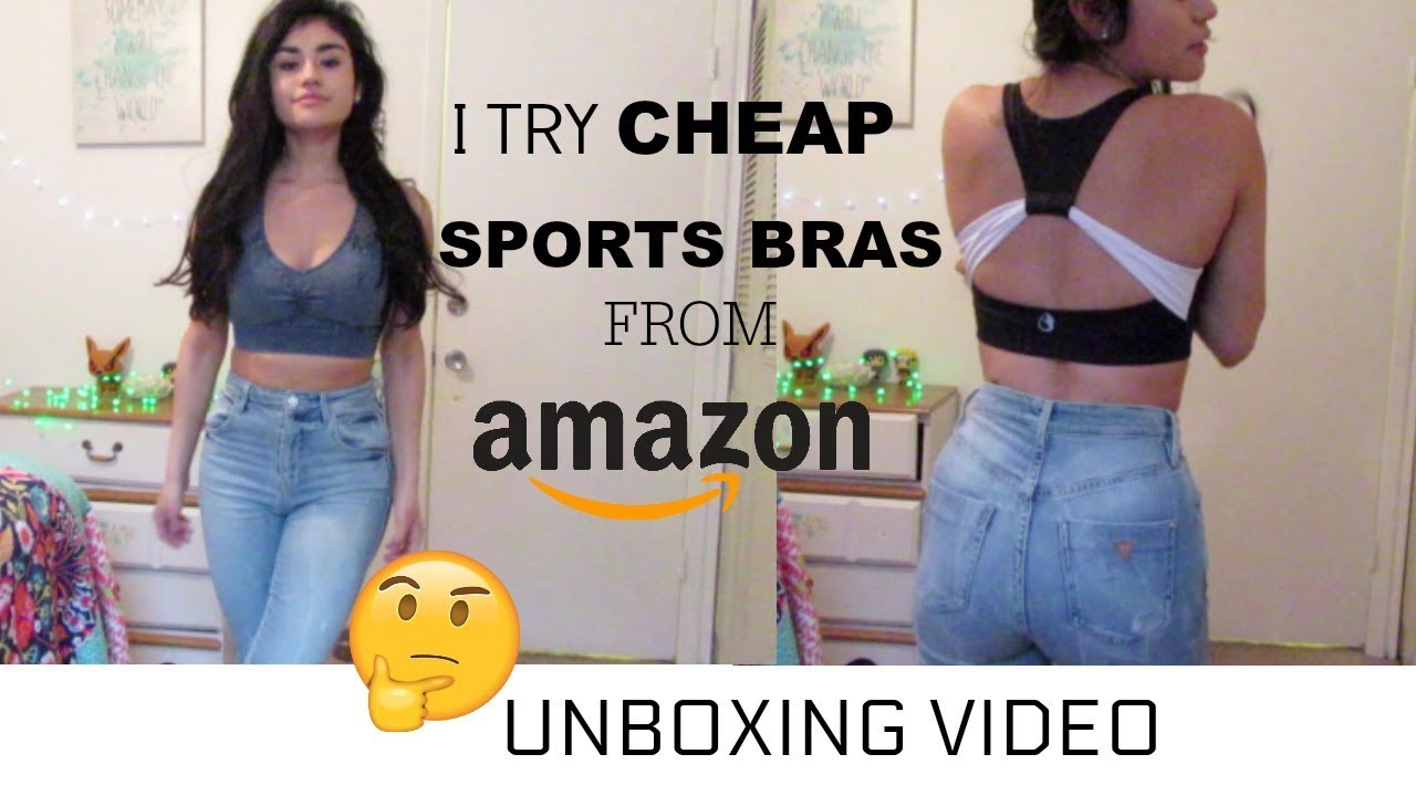 I TRY CHEAP SPORTS BRAS FROM AMAZON | UNBOXING VIDEO