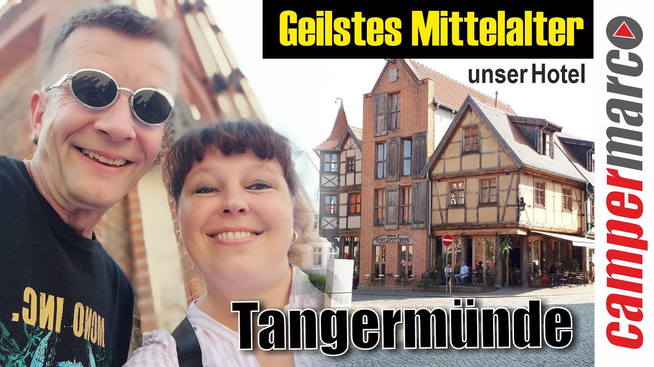 Unsere lustige Hochzeitsreise in Claudis alte Heimat | Mittelalter-Hotel in Tangerm&uuml;nde