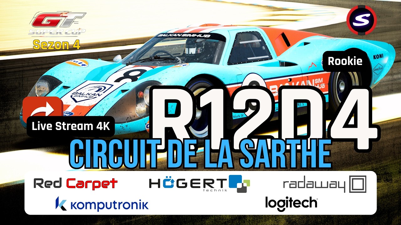 GRAN TURISMO SUPER CUP 4 | R12D4 ROOKIE | LIVE STREAM PL 🏁
