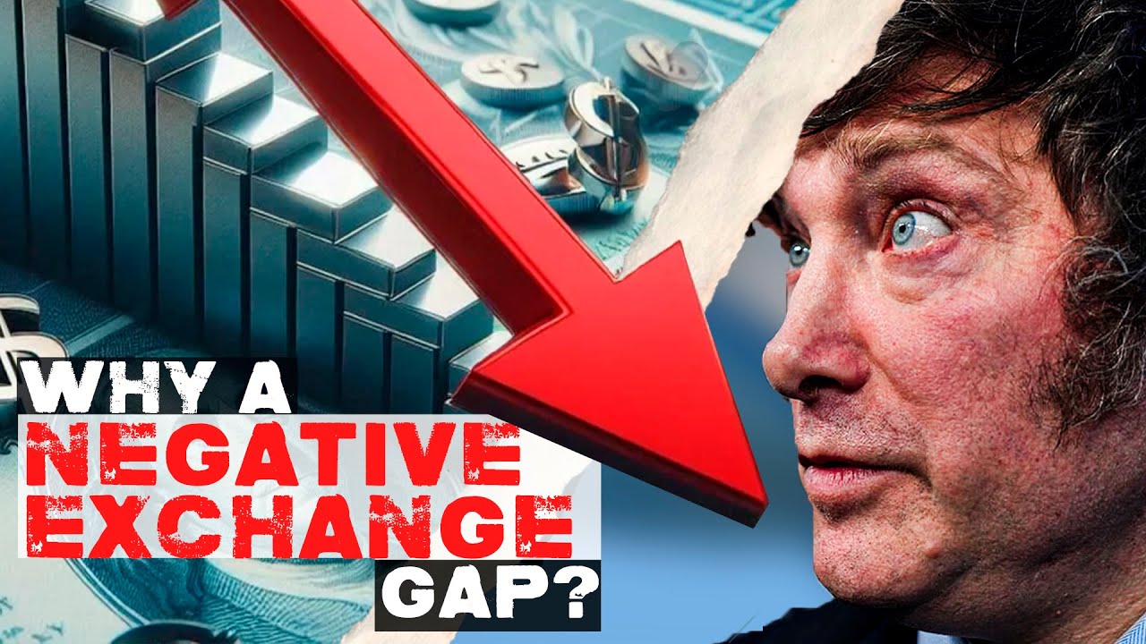 Why did the exchange rate gap turn negative in Argentina?