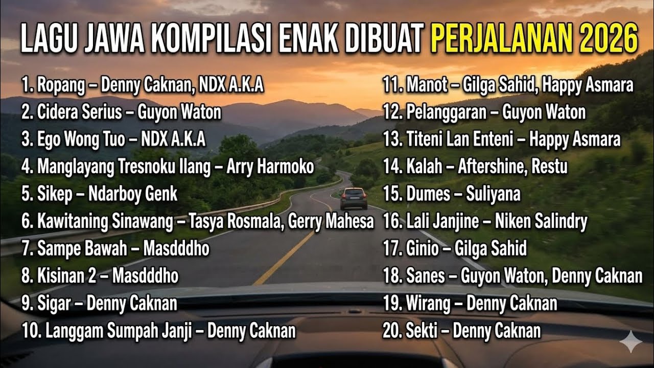Lagu Jawa Kompilasi Enak Dibuat Perjalanan 2026 🚗🎶 | Full Album Santai & Bikin Betah di Jalan