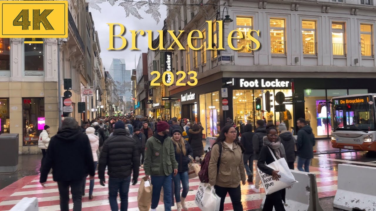 New year of 2023 Walking tour around Bruxelles Capital city of #belgium #2030 #christmas #citywalk