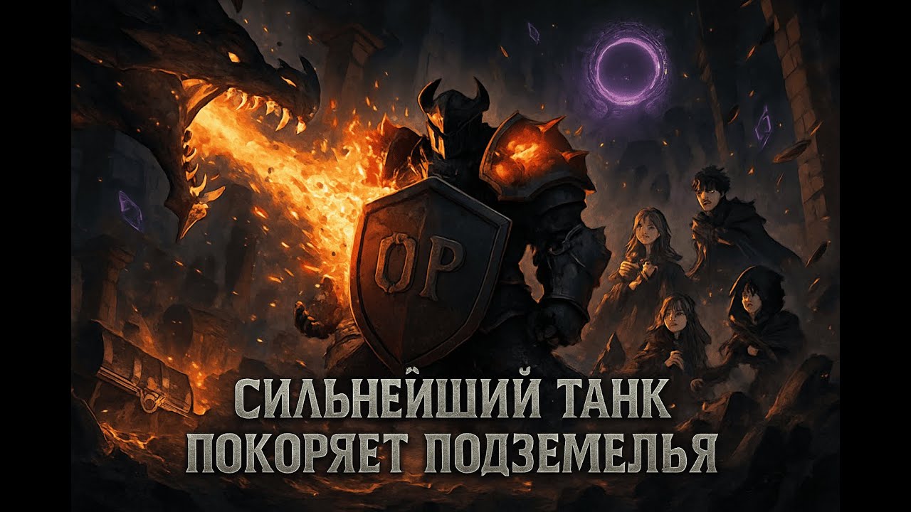 САМЫЙ СИЛЬНЫЙ ТАНК В АНИМЕ! ОН РВЁТ ПОДЗЕМЕЛЬЯ НАБЛЮДАТЕЛЕЙ 🔥 (1-12 серии) #аниме, #исекай, #танк