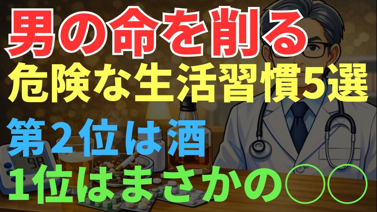 シニア男性の寿命を縮める5つの習慣。